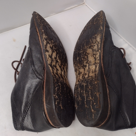 John Varvatos Star USA Chukka Boot Black Leather Size 13 Lace Up Shoes B3
